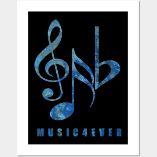 MUSIC4EVER Treble Clef Music Notes Posters and Art